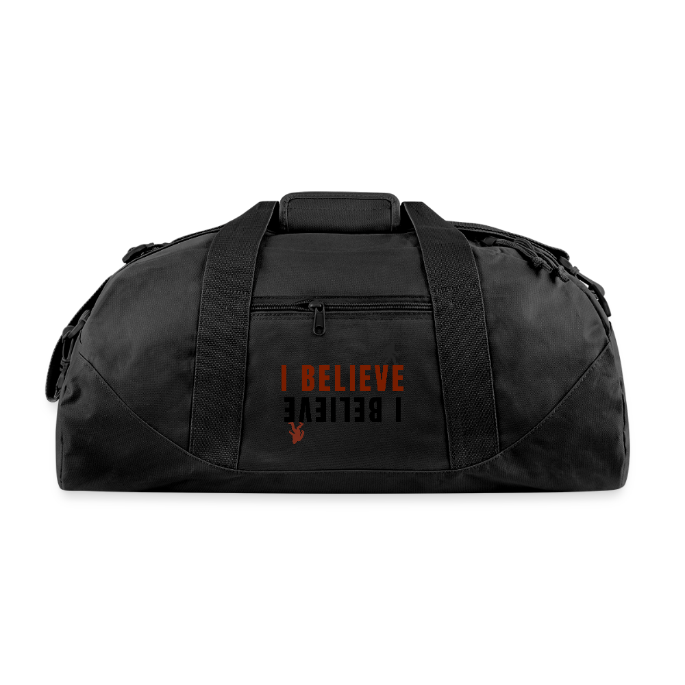 I Believe Recycled Duffel Bag - black