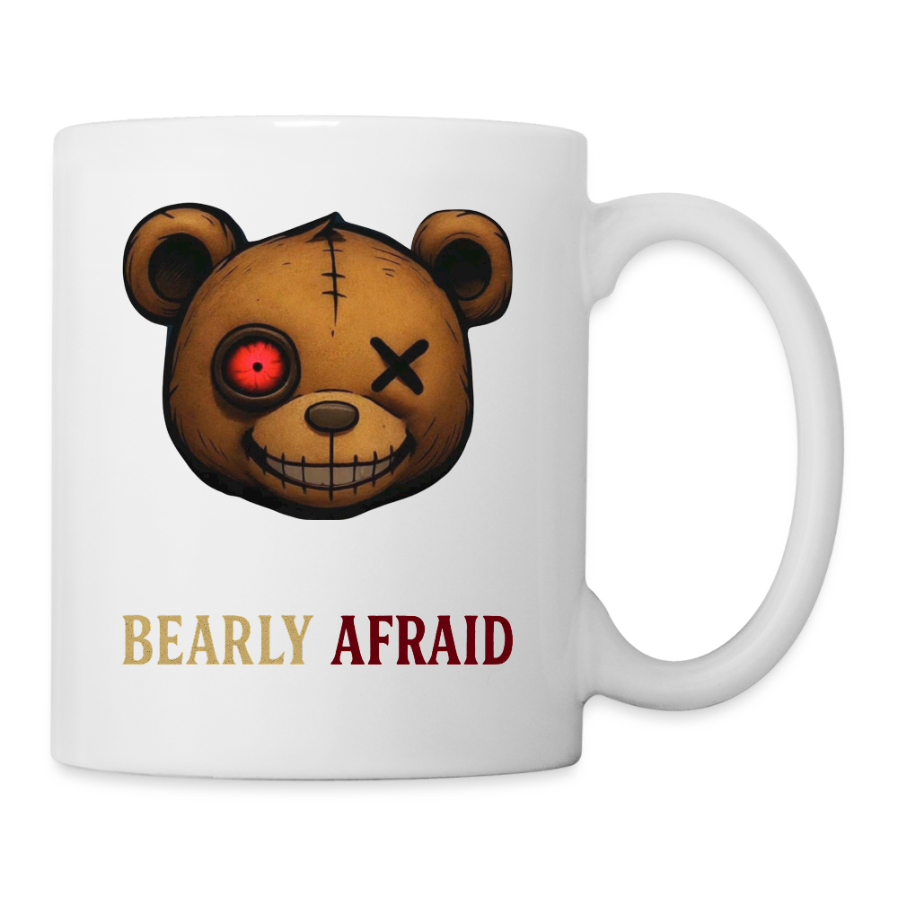 Bearly Afraid Coffee & Tea Mug - white