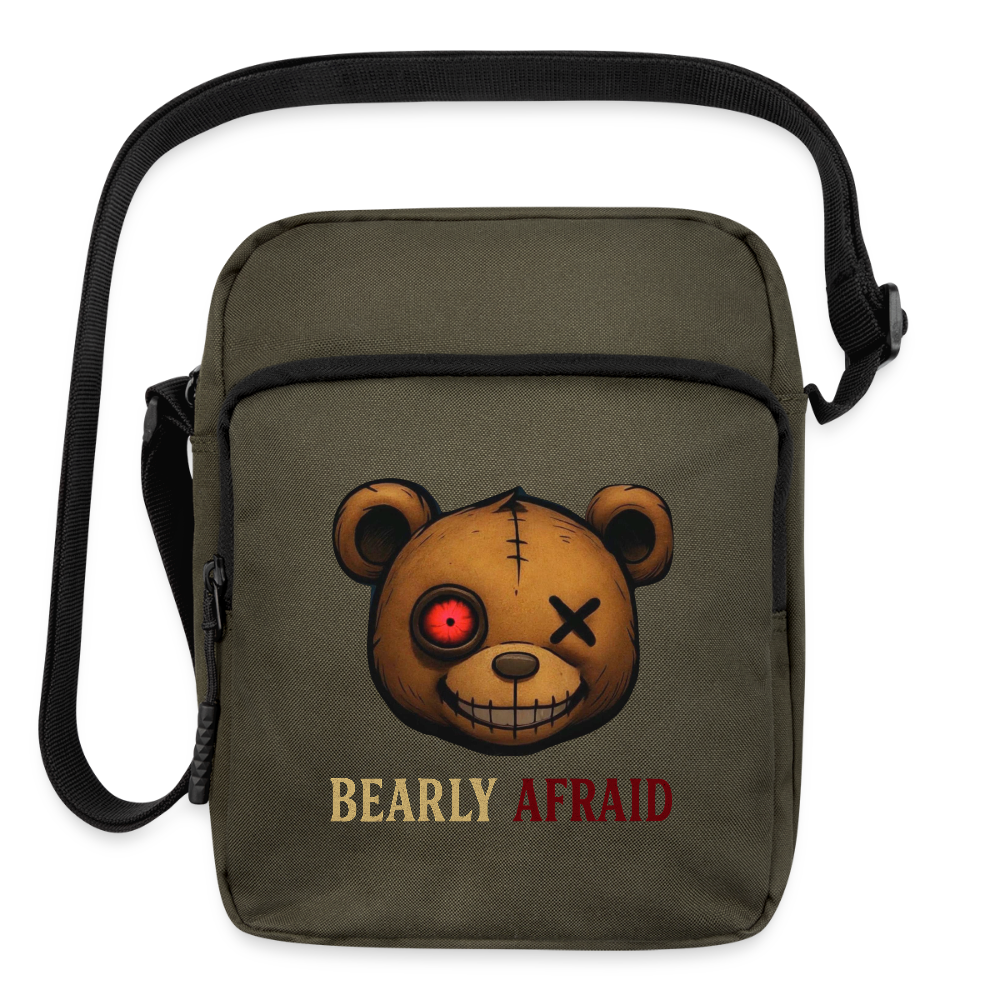 Bearly Afraid Crossbody Bag - olive