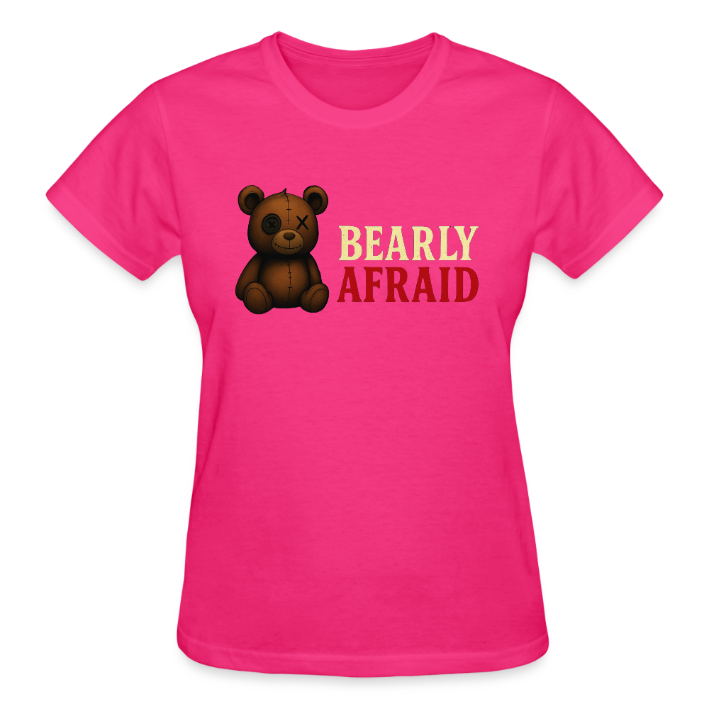 Bearly Afraid "Classic" Ladies T-Shirt - fuchsia