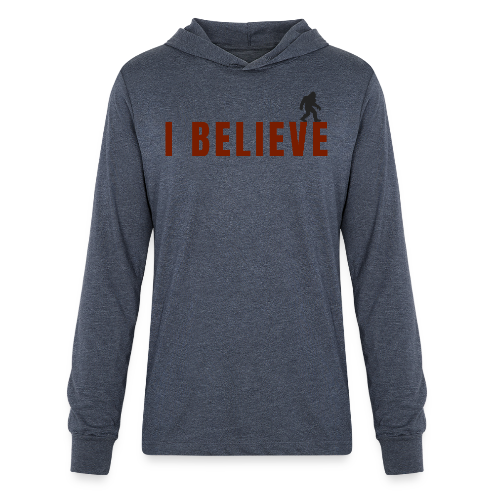 I Believe Unisex Hoodie Shirt R - heather navy