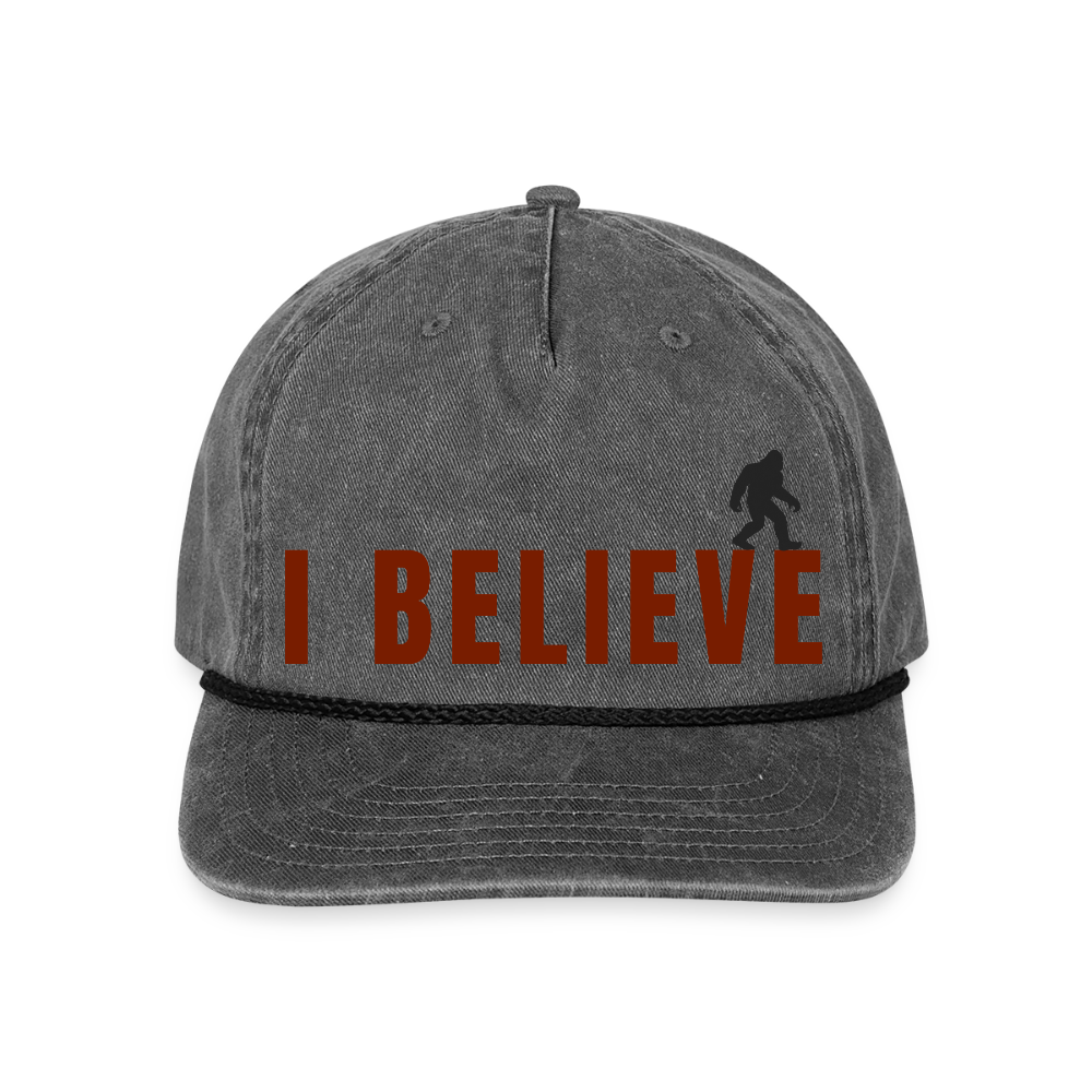 I Believe Vintage Rope Cap R - washed black