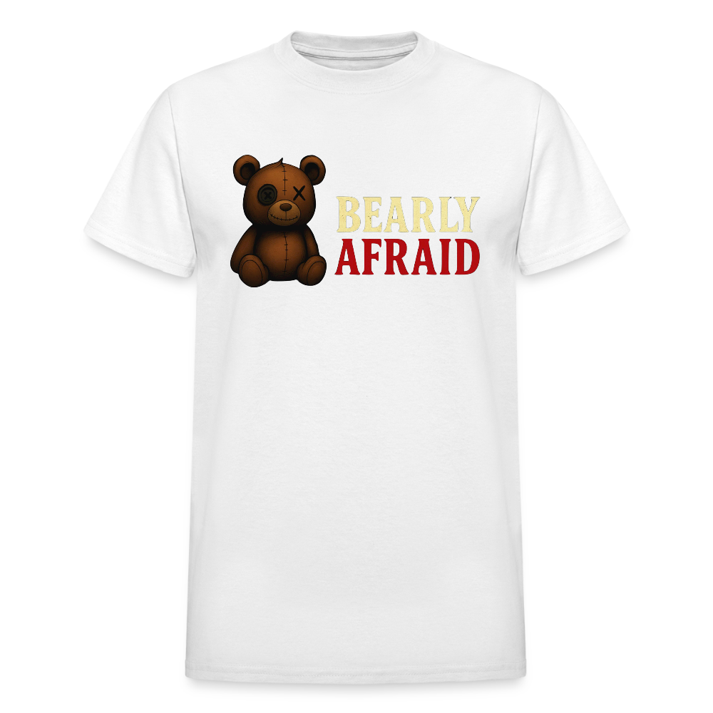 Bearly Afraid "Classic" Adult T-Shirt - white