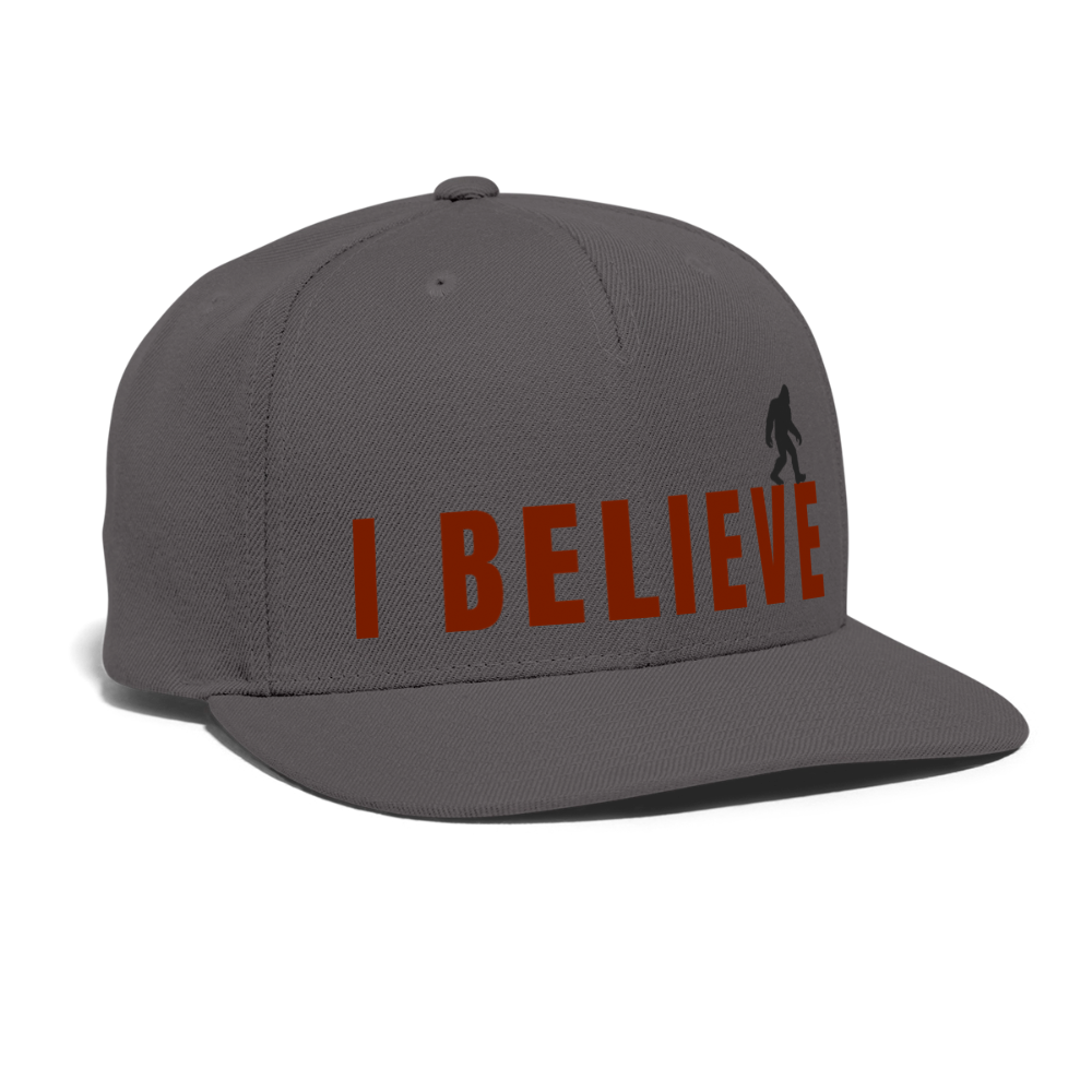 I Believe Snapback Baseball Cap R - dark grey