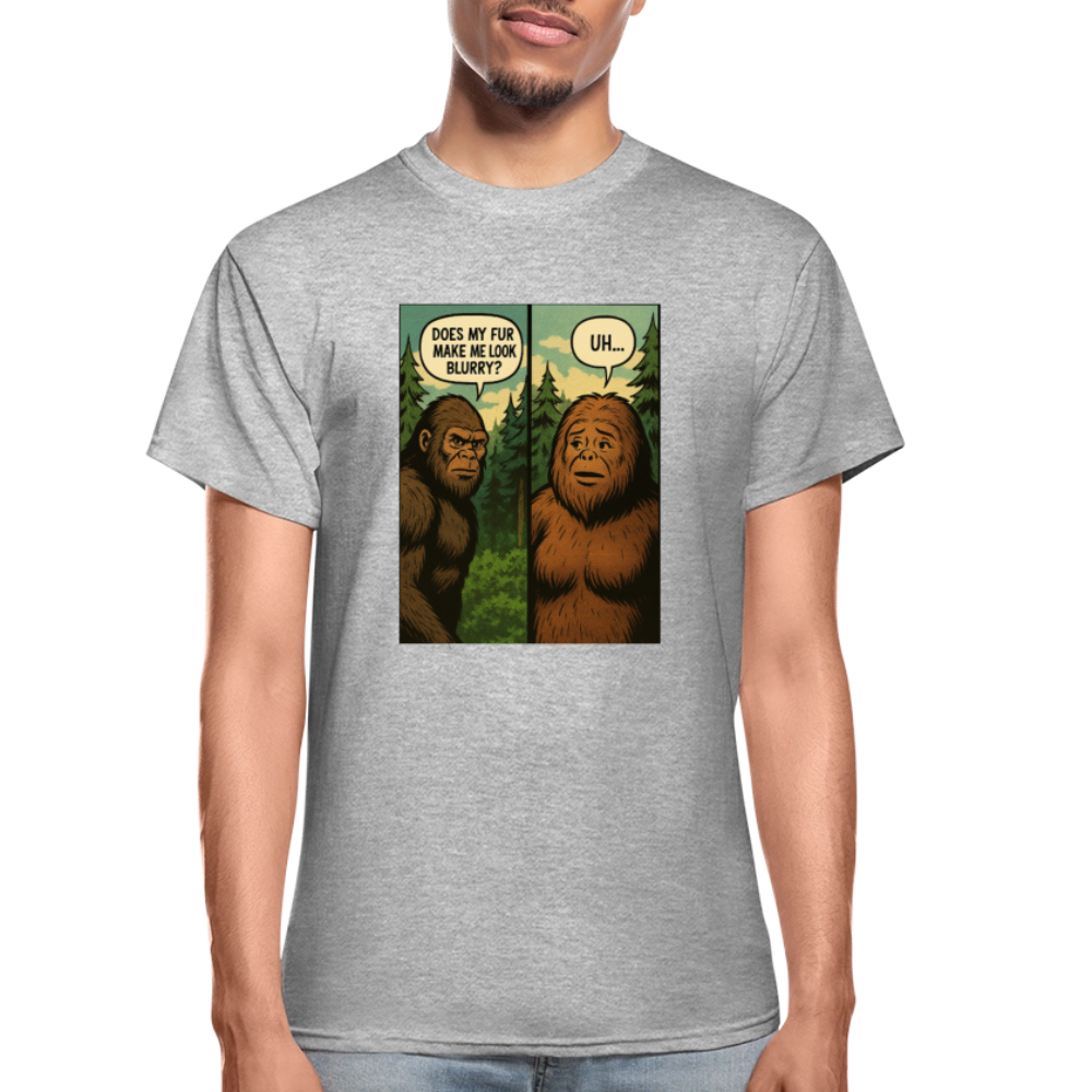 Comic Book Bigfoot Men's T-Shirt - heather gray