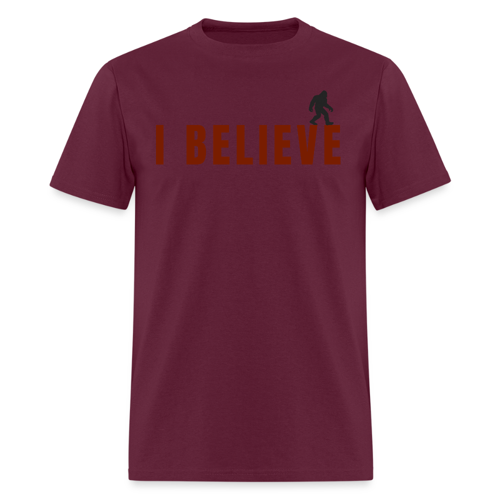 I Believe Men's T-Shirt R - burgundy