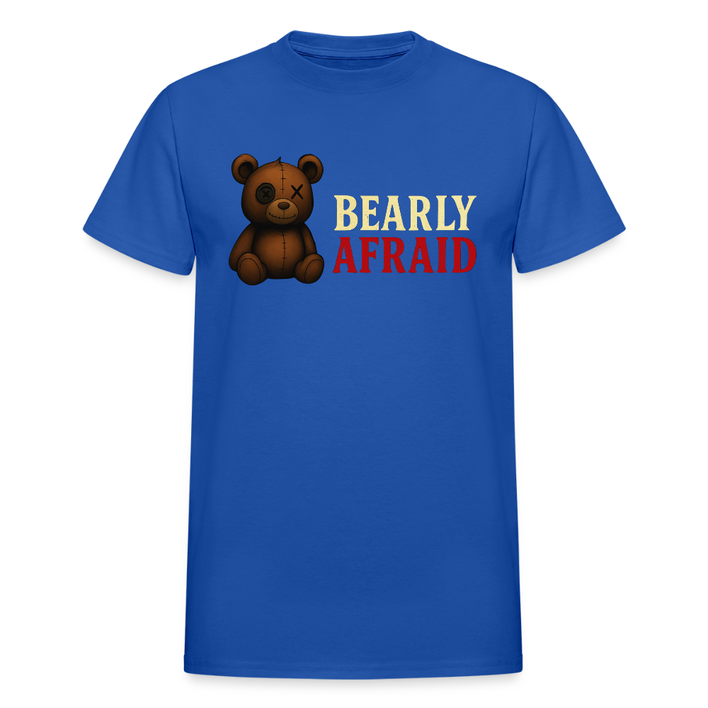 Bearly Afraid "Classic" Adult T-Shirt - royal blue