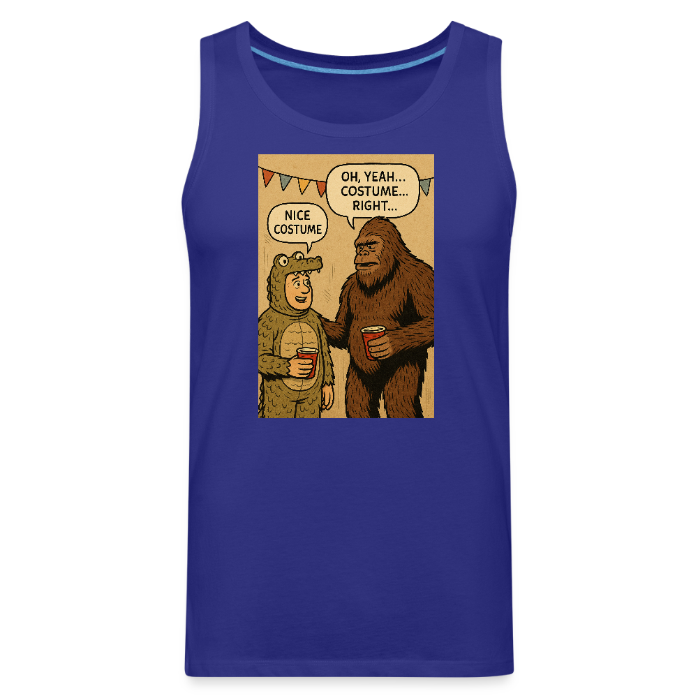 Bigfoot Costume Party Men’s Premium Tank - royal blue