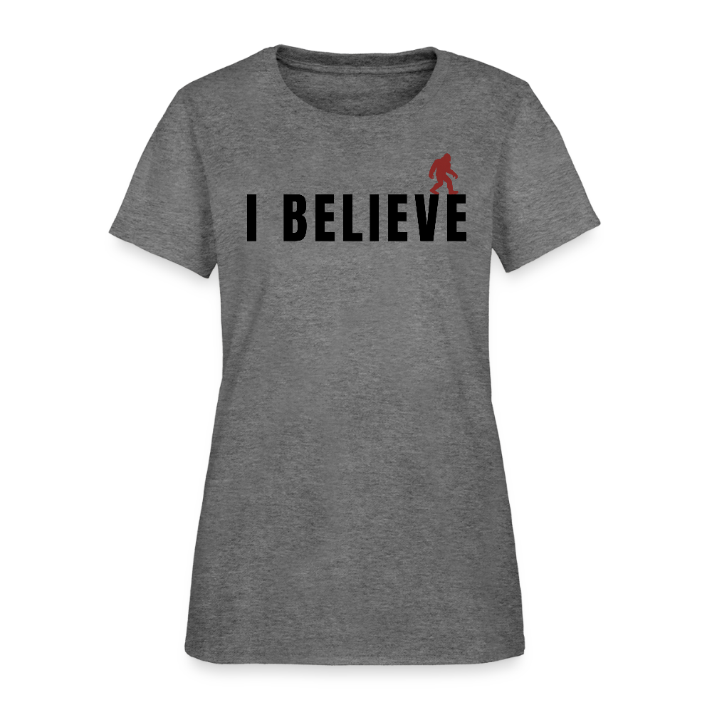 I Believe Women's T-Shirt B - graphite heather