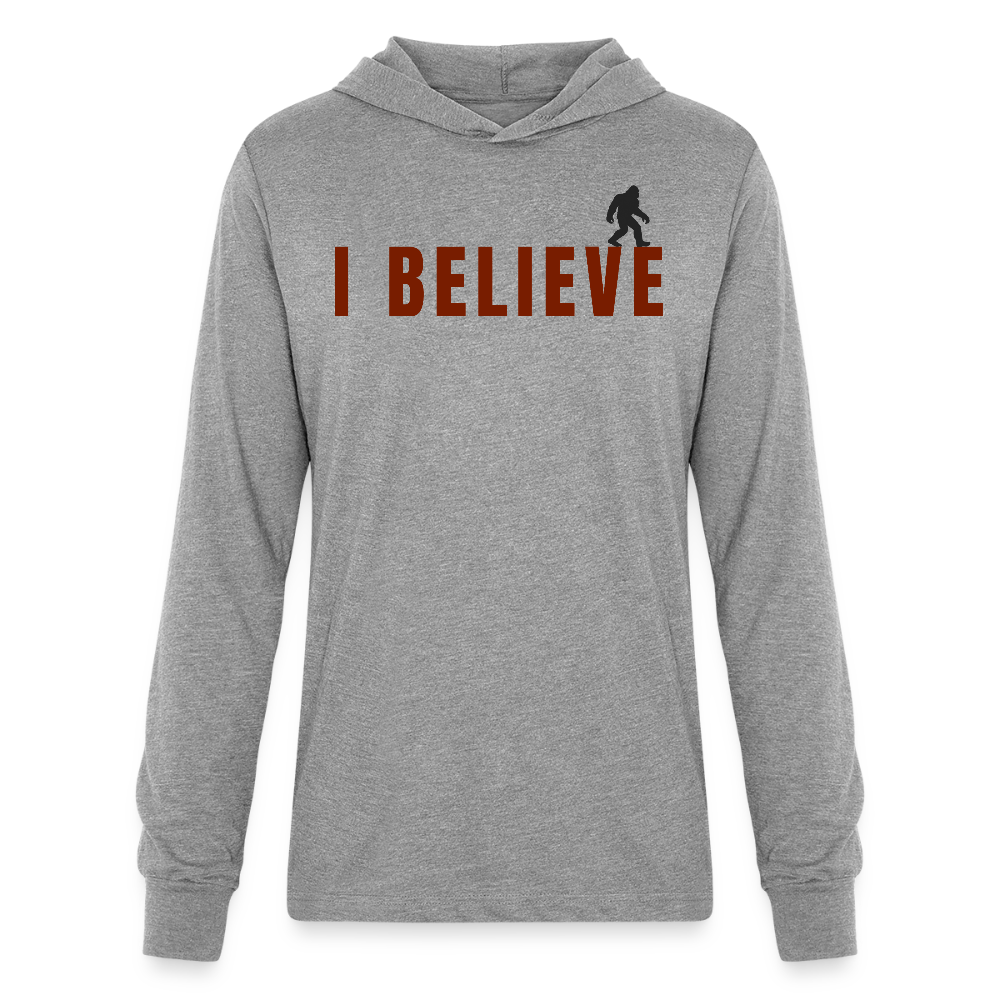 I Believe Unisex Hoodie Shirt R - heather grey
