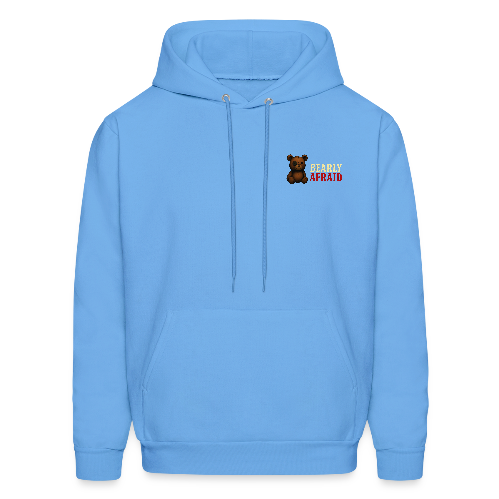 Bearly Afraid Men's "Classic" Hoodie - carolina blue