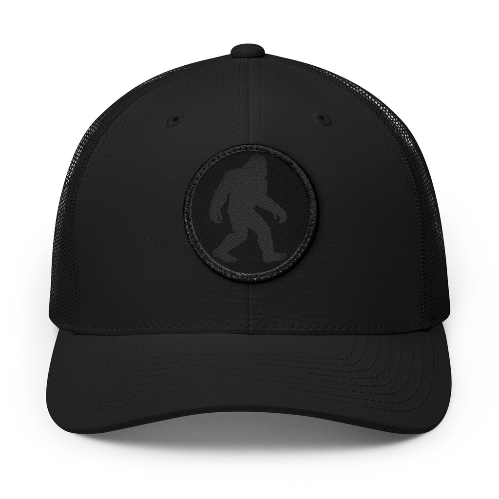 Sasquatch Circle Black Bigfoot Snapback