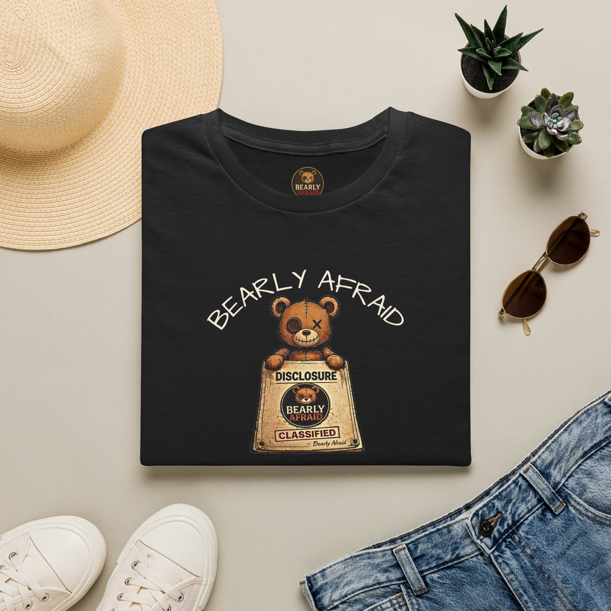 Bearly Afraid Retro Disclosure Tee