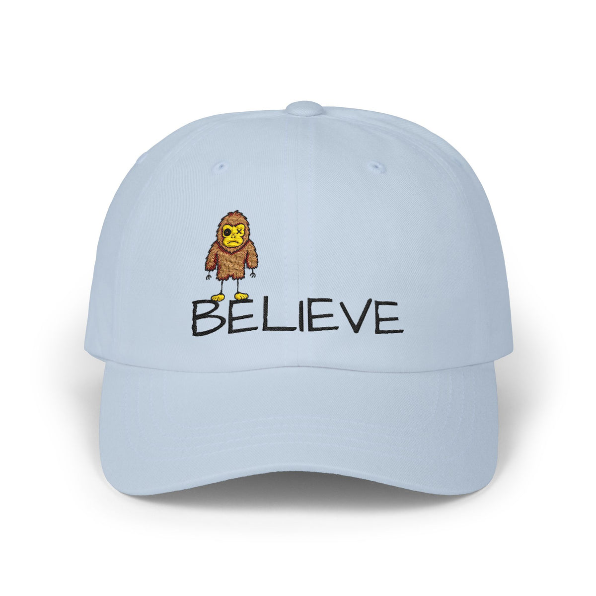 Stick Figure Believe Embroidered Cap