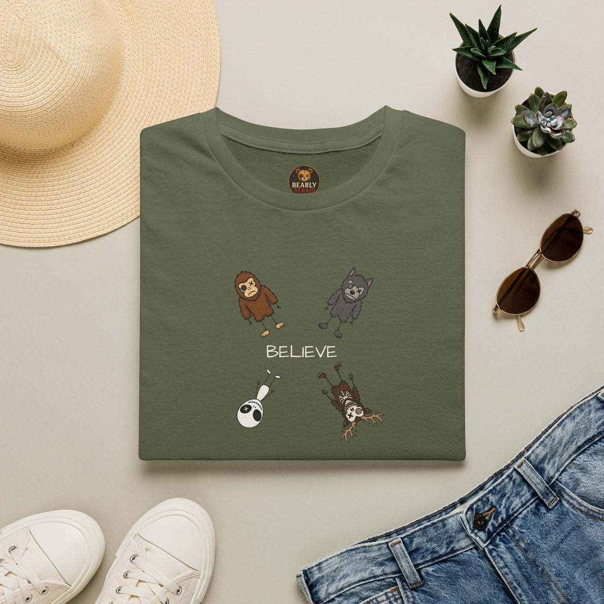 Stick Figure Believe Tee