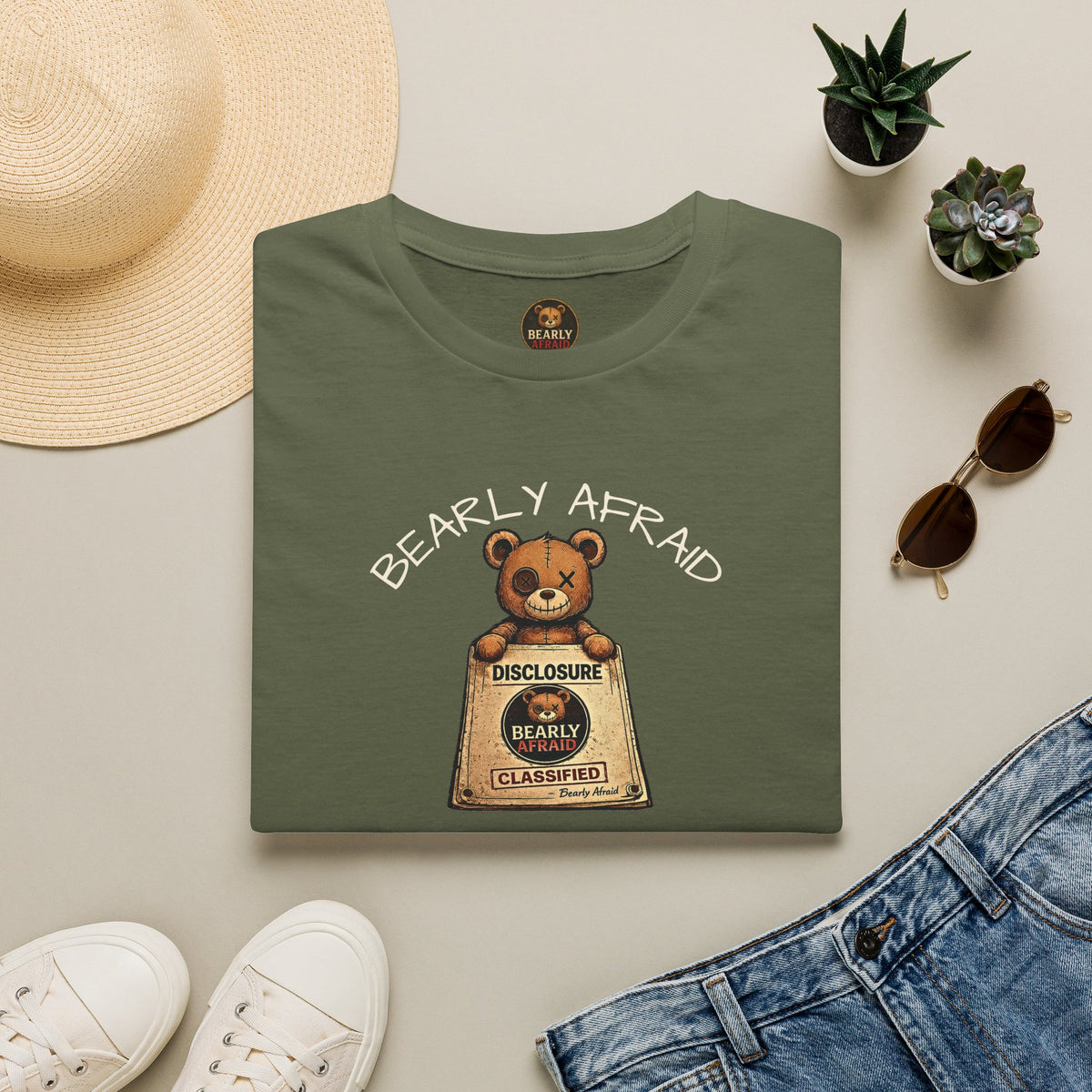 Bearly Afraid Retro Disclosure Tee