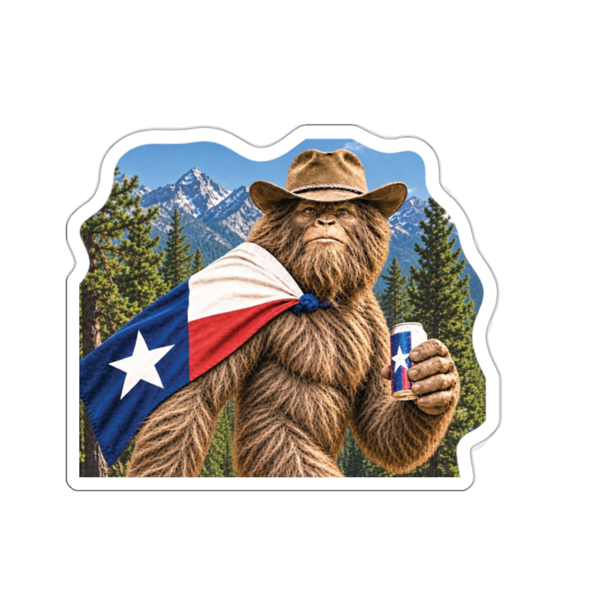 Southern Bigfoot Pose Sticker