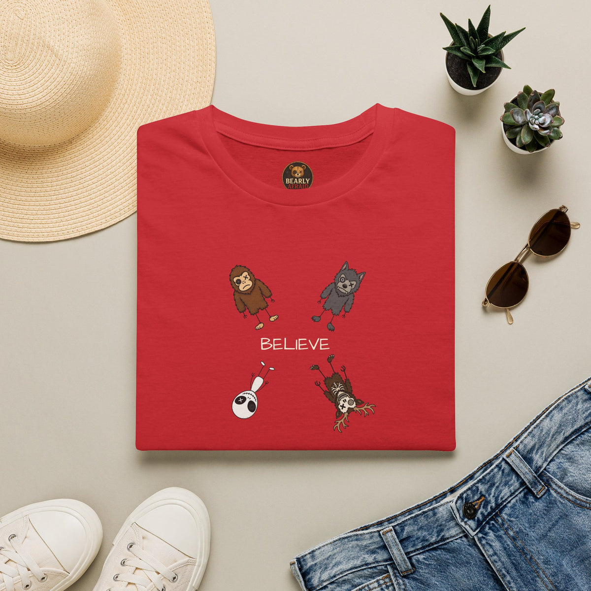 Stick Figure Believe Tee