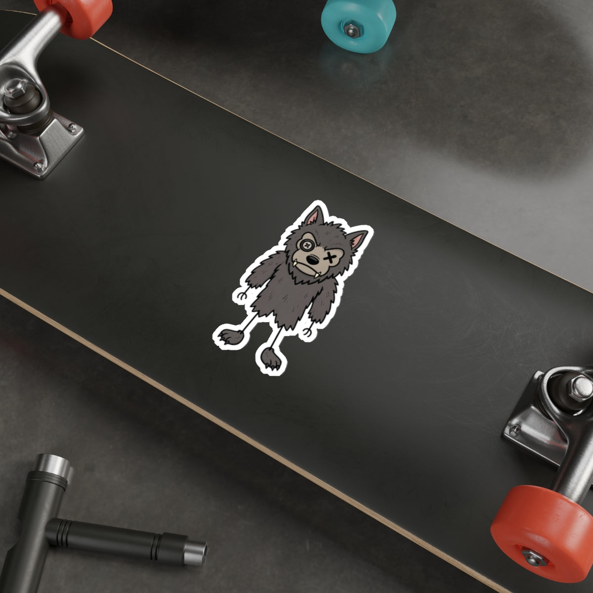 Stick Figure Dogman Sticker