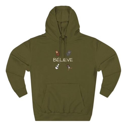 Believe Stick Figure Cryptid Hoodie