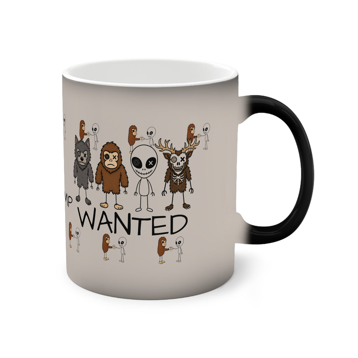 Stick Figure Overload Heat-Reveal Mug