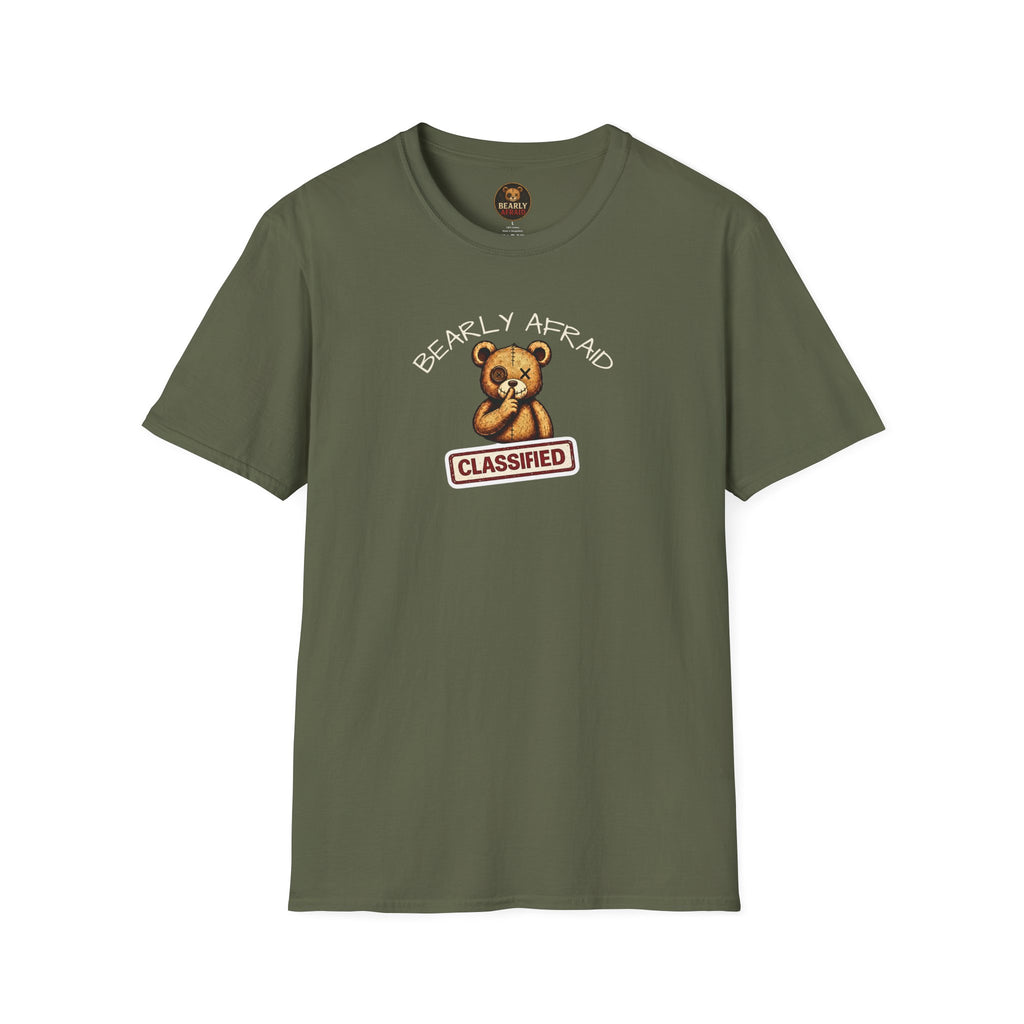 Bearly Afraid Retro Classified Tee