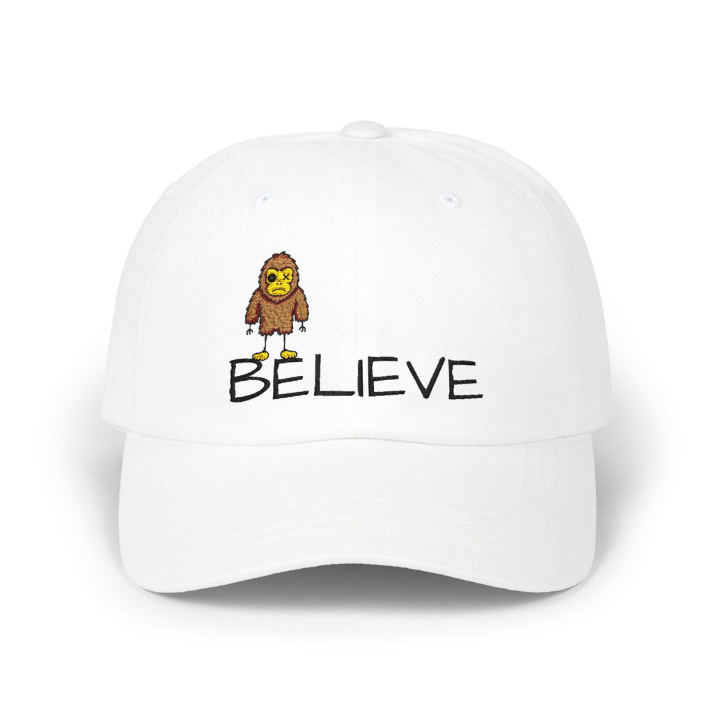 Stick Figure Believe Embroidered Cap