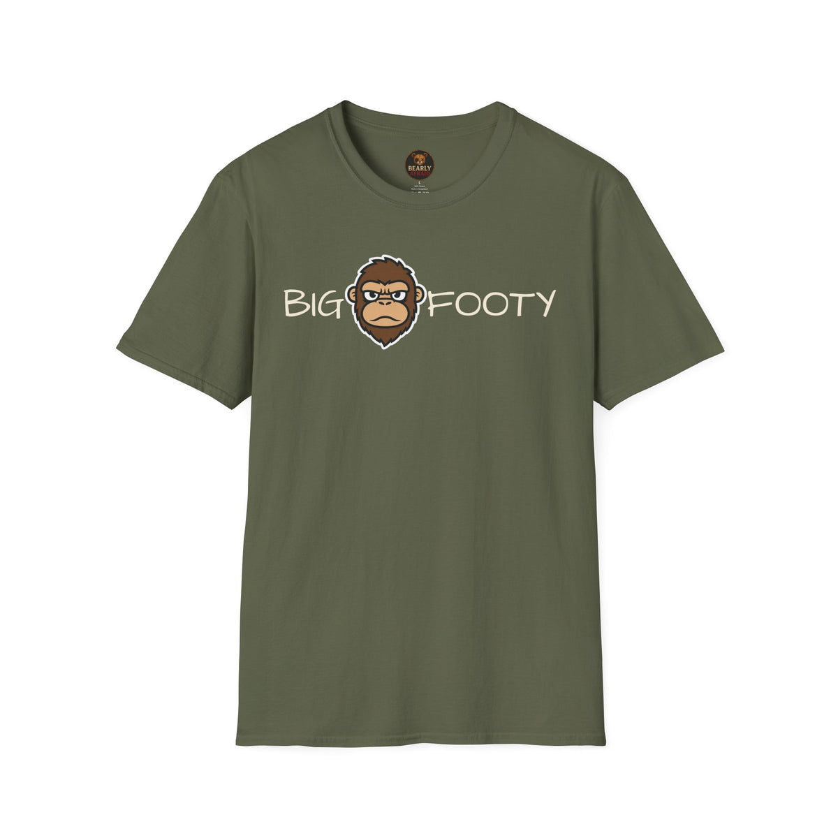 Bigfooty Head in Text Tee