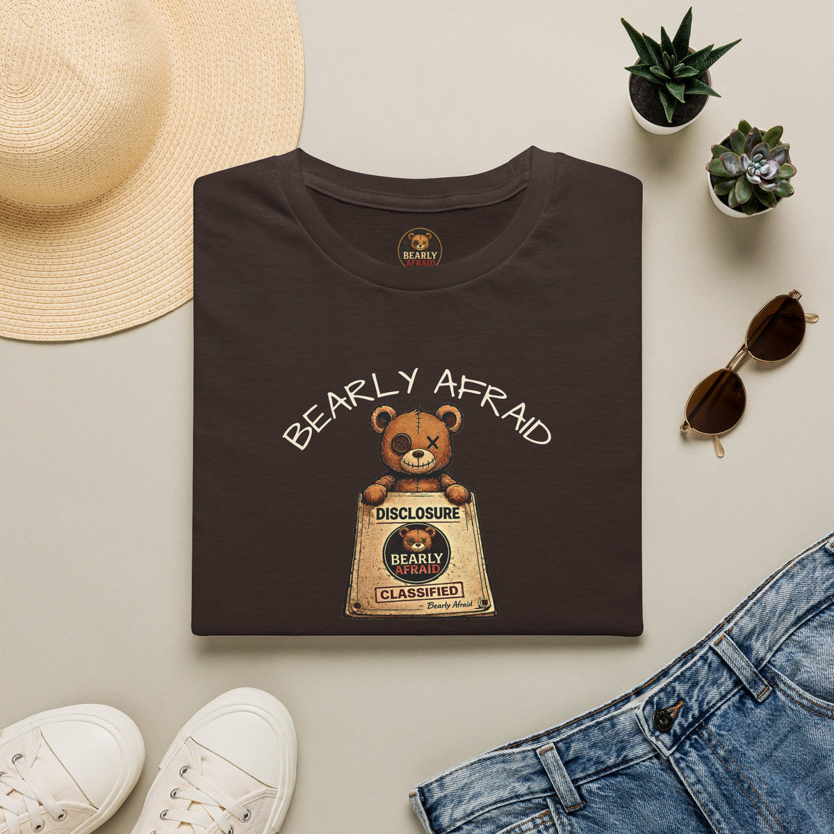 Bearly Afraid Retro Disclosure Tee