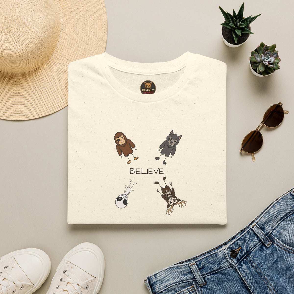 Stick Figure Believe Tee