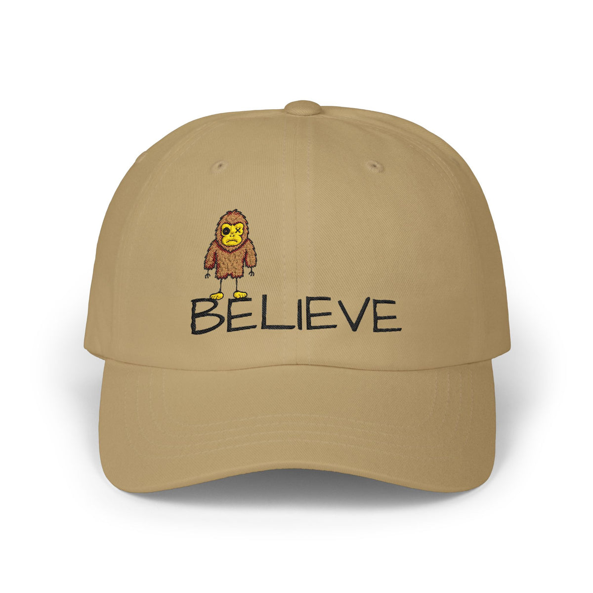 Stick Figure Believe Embroidered Cap