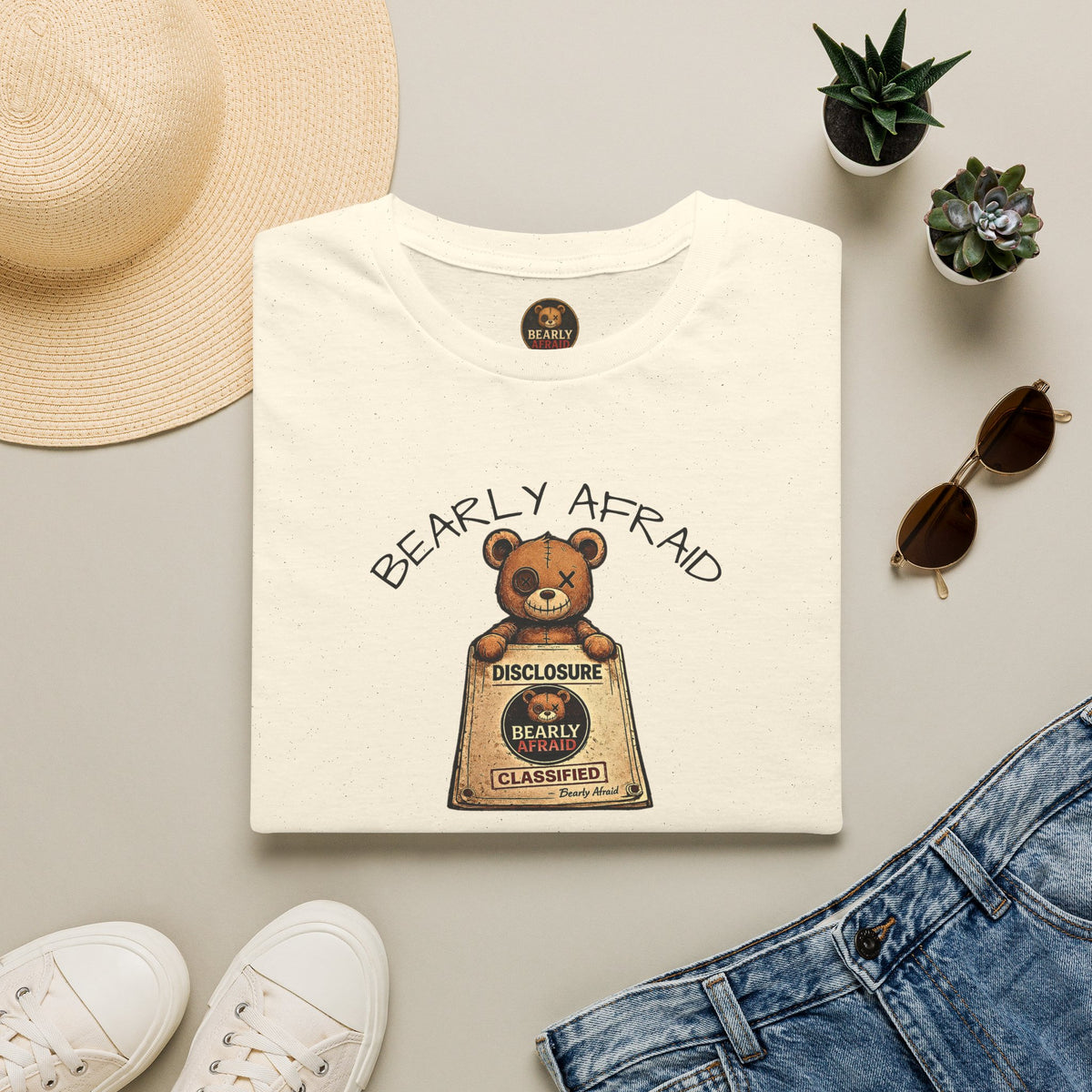 Bearly Afraid Retro Disclosure Tee