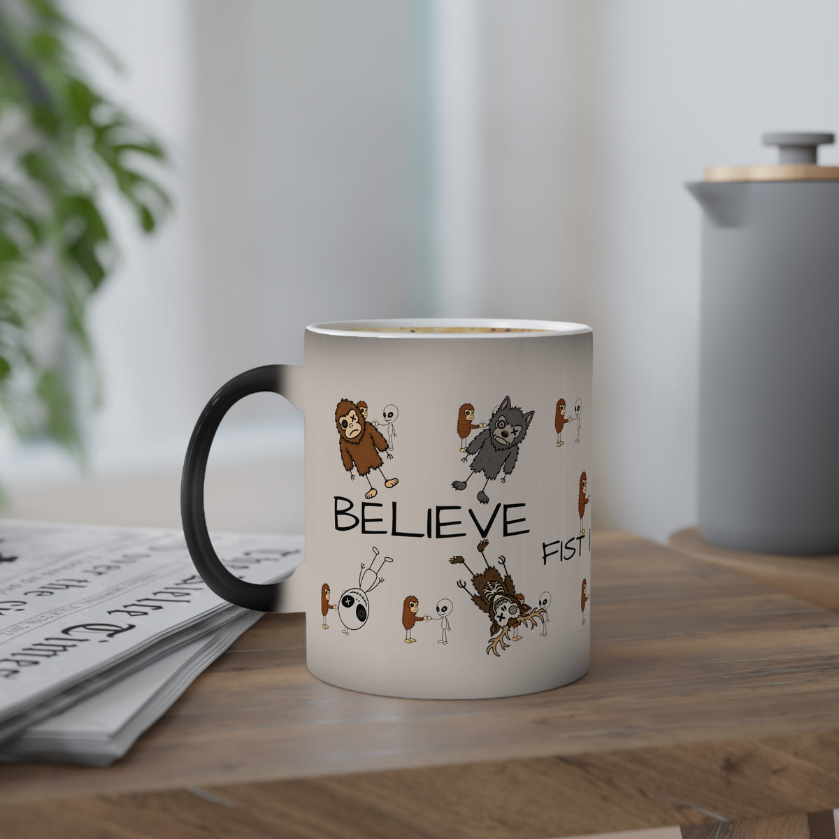 Stick Figure Overload Heat-Reveal Mug