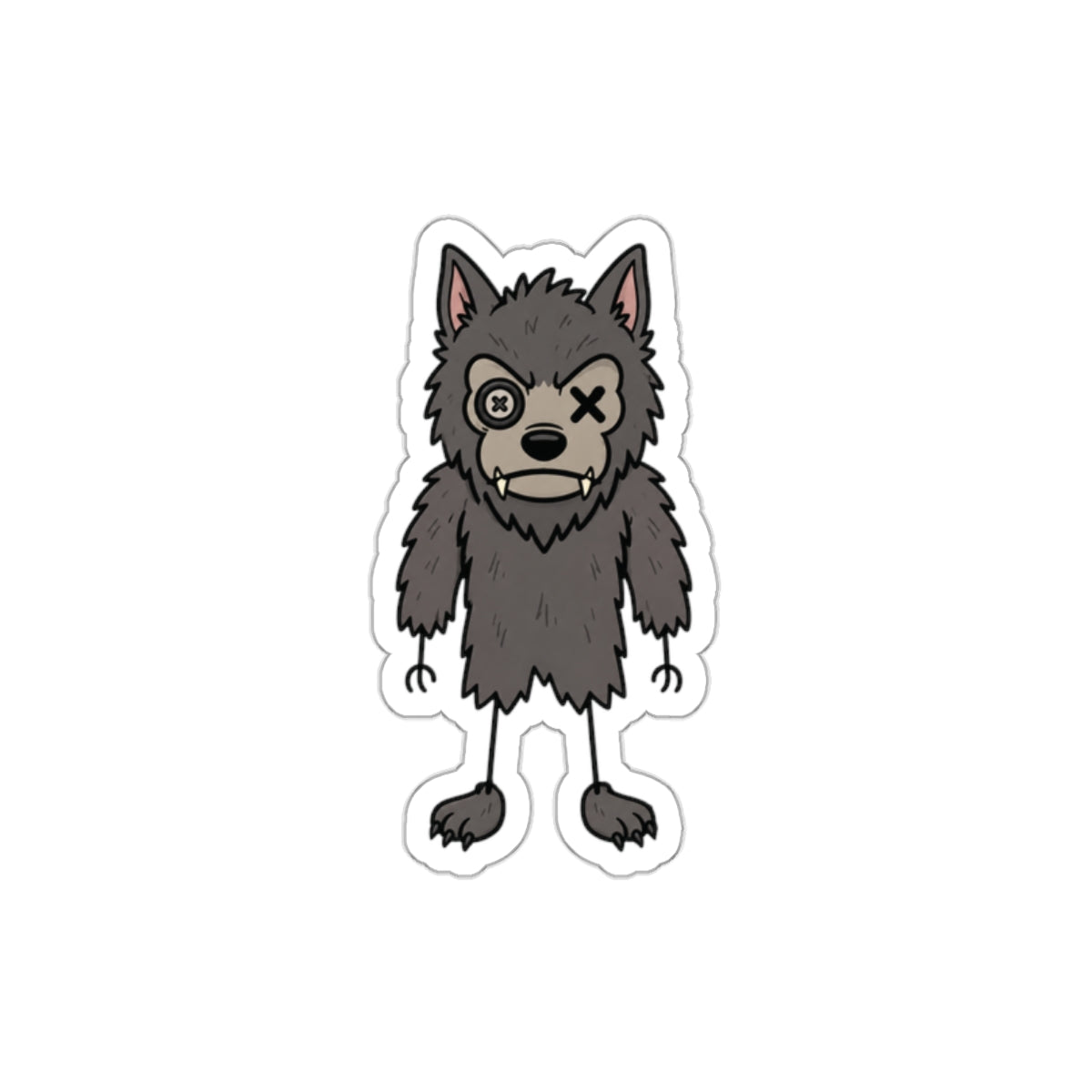 Stick Figure Dogman Sticker