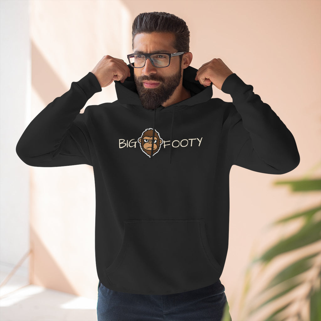 Bigfooty Head in Text Hoodie