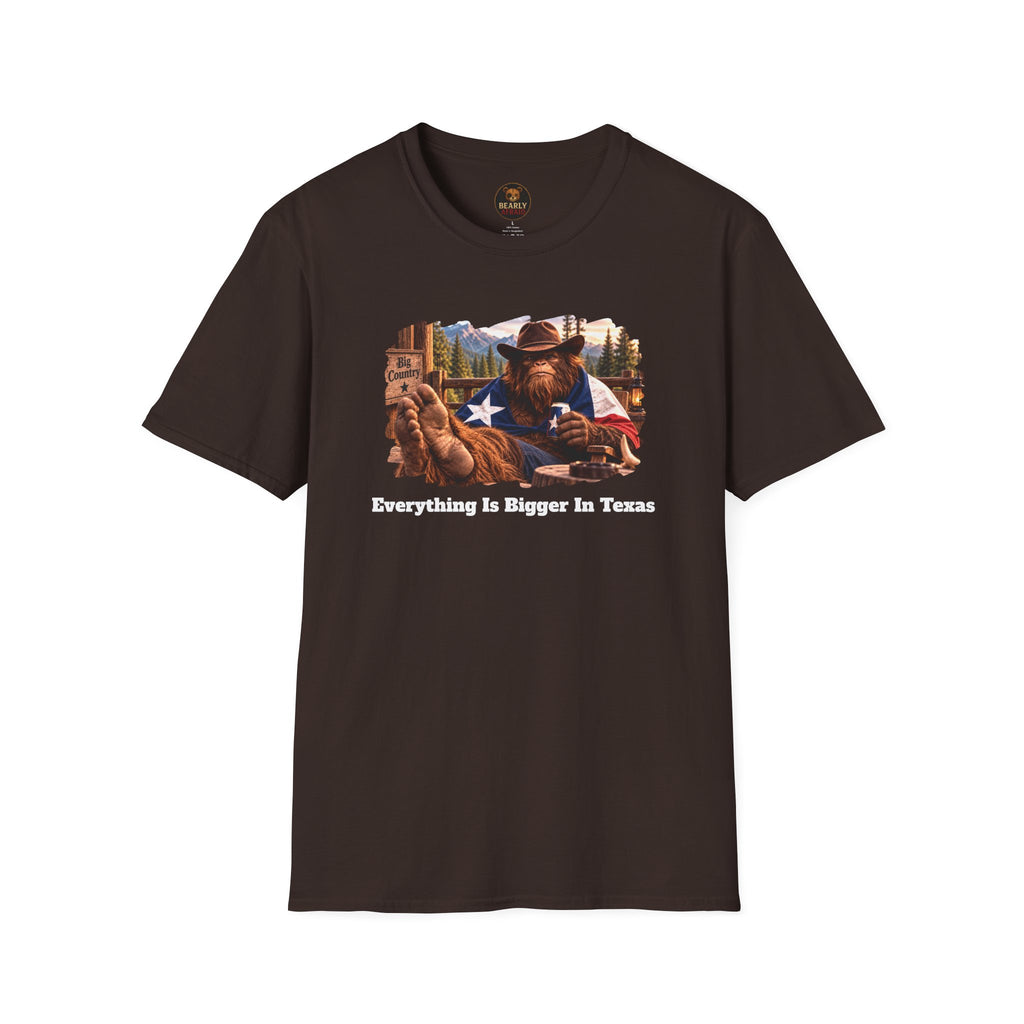 Everything Is Bigger In Texas Bigfoot Shirt