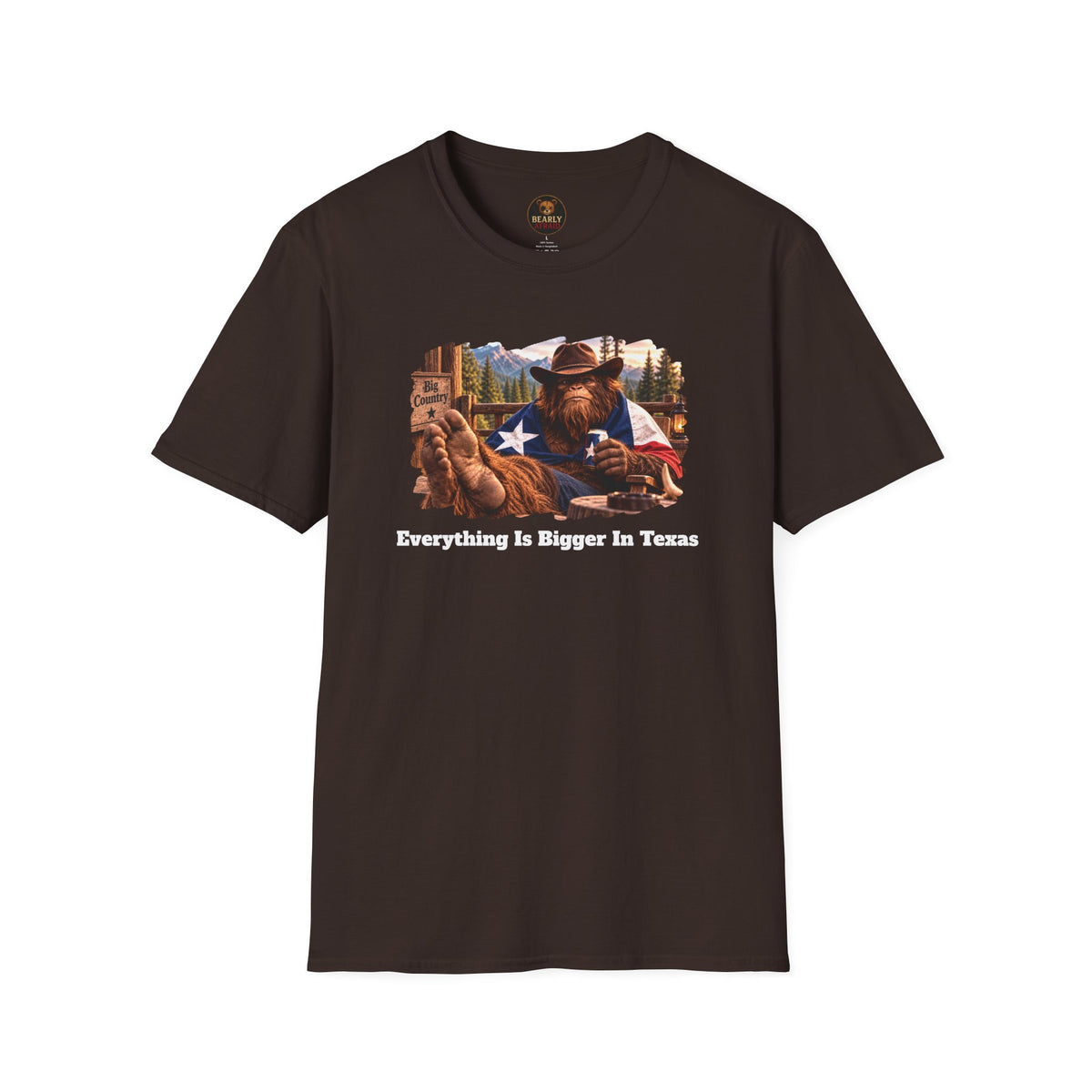 Everything Is Bigger In Texas Bigfoot Shirt