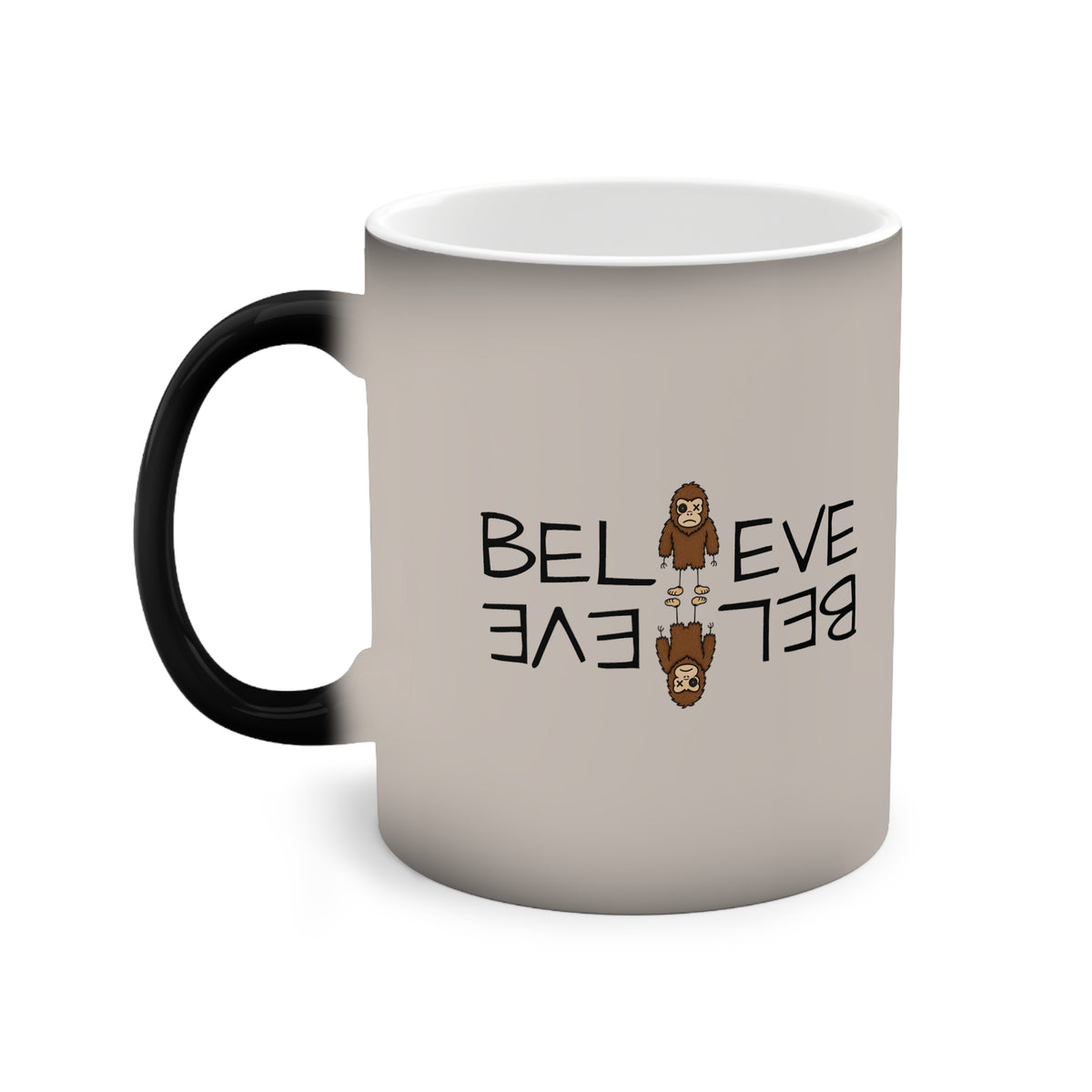 Stick Figure Believe Heat-Reveal Mug