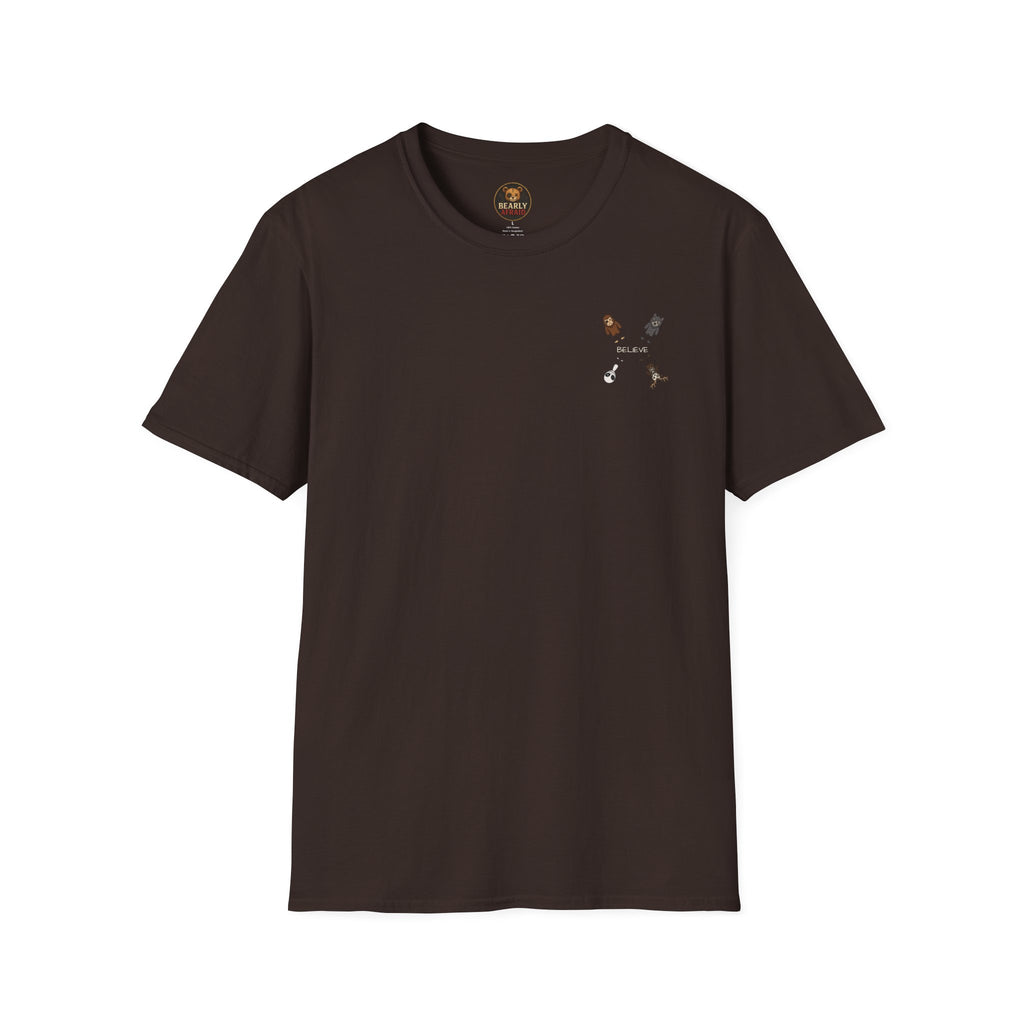 Stick Figure Believe Left Chest Tee