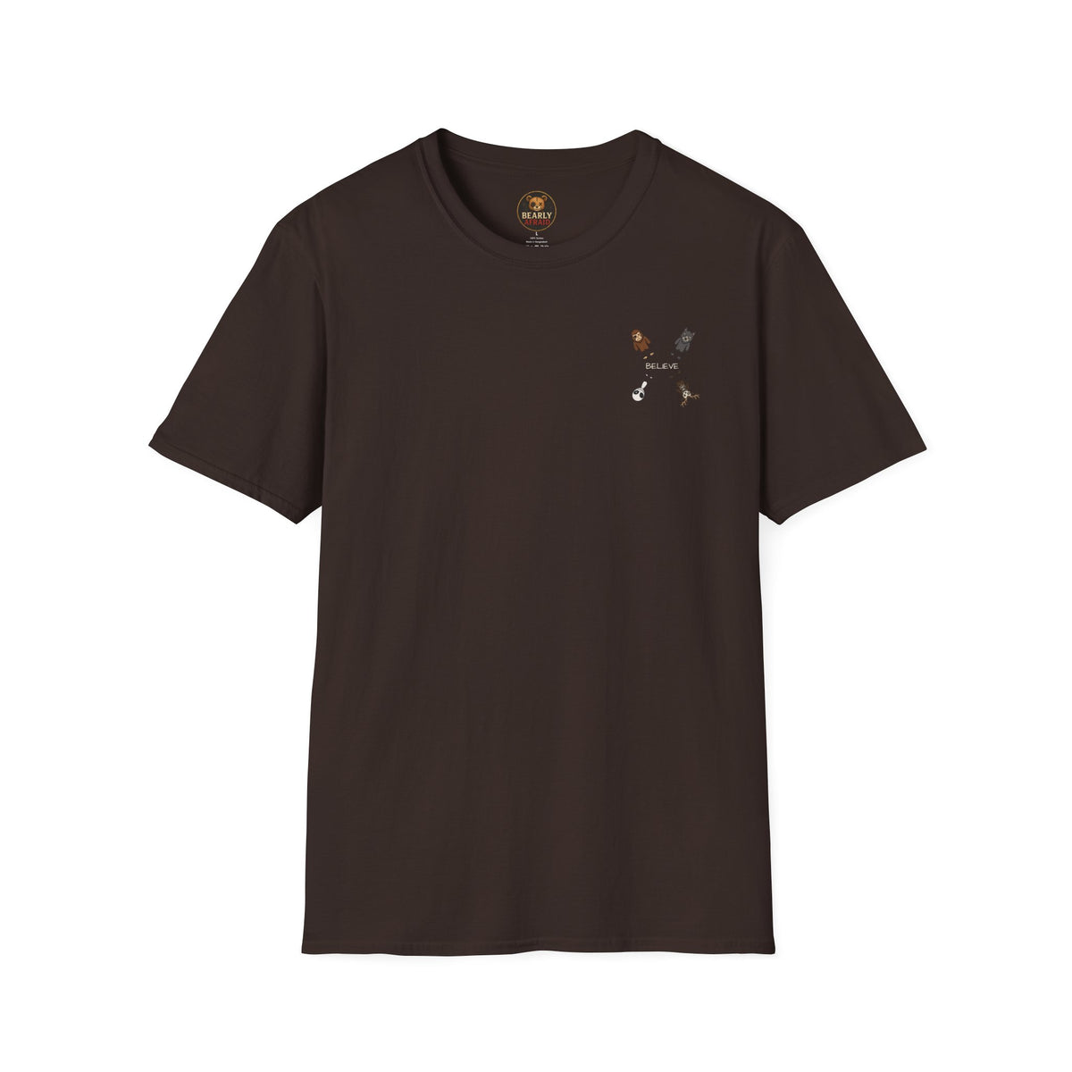 Stick Figure Believe Left Chest Tee