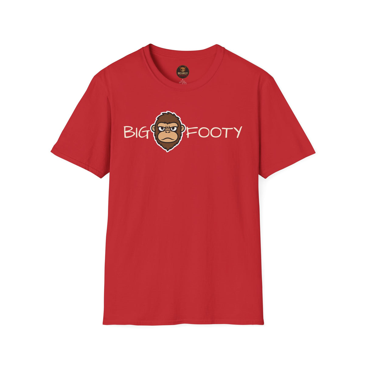 Bigfooty Head in Text Tee