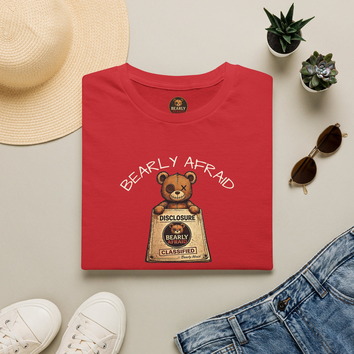 Bearly Afraid Retro Disclosure Tee