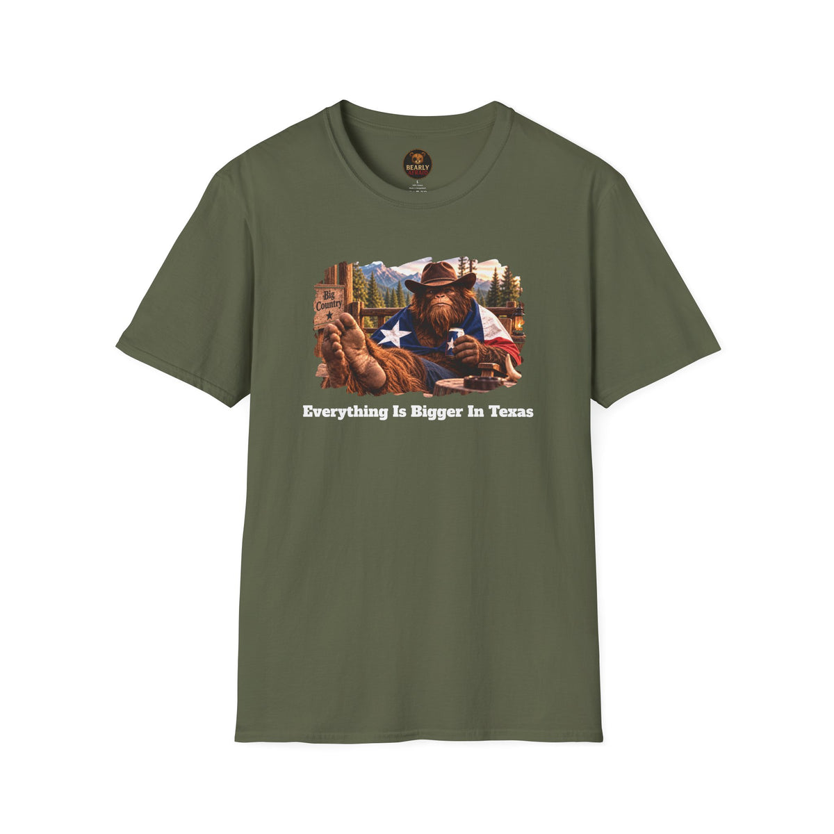 Everything Is Bigger In Texas Bigfoot Shirt