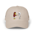 Stick Figure Cryptid Fist Bump Embroidered Cap