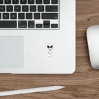 Stick Figure Alien Sticker