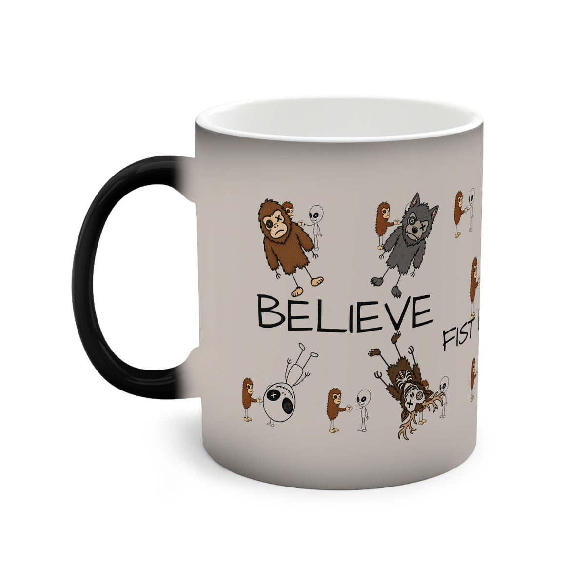Stick Figure Overload Heat-Reveal Mug