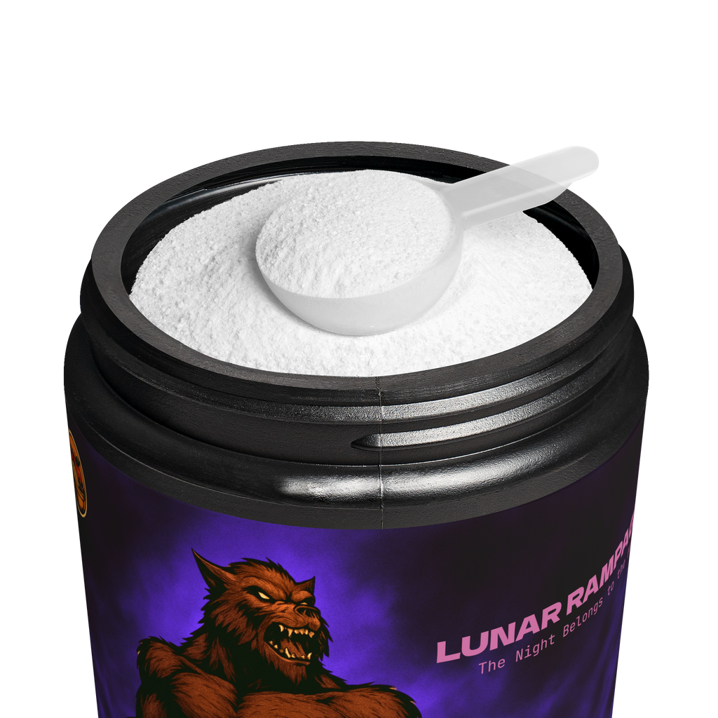 Cryptid Core "LUNAR RAMPAGE" Pre-Workout Supplement, Fruit Punch (204g, 7.1oz)