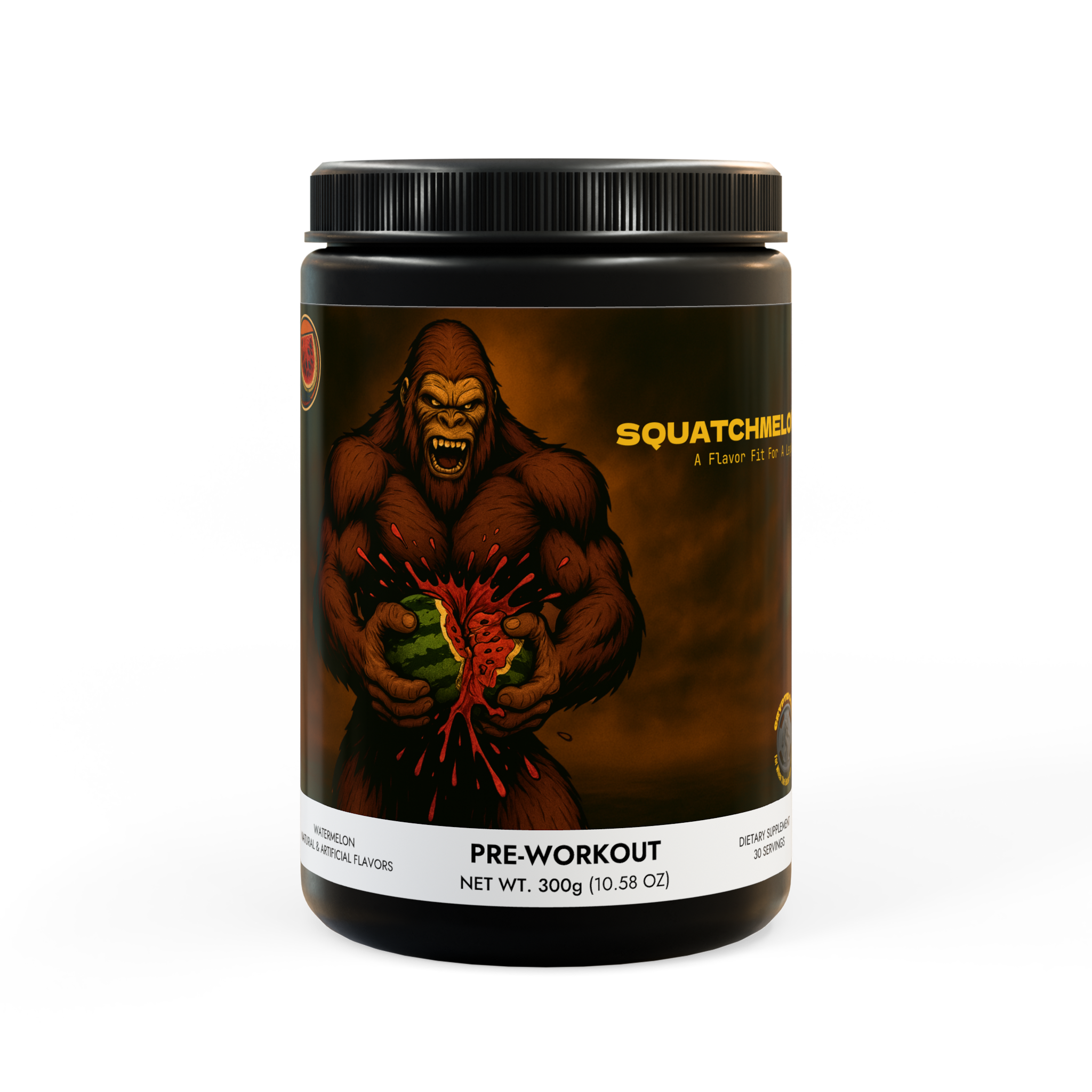 Cryptid Core "SQUATCHMELON" Pre-Workout Supplement, Watermelon (300g, 10.58oz)