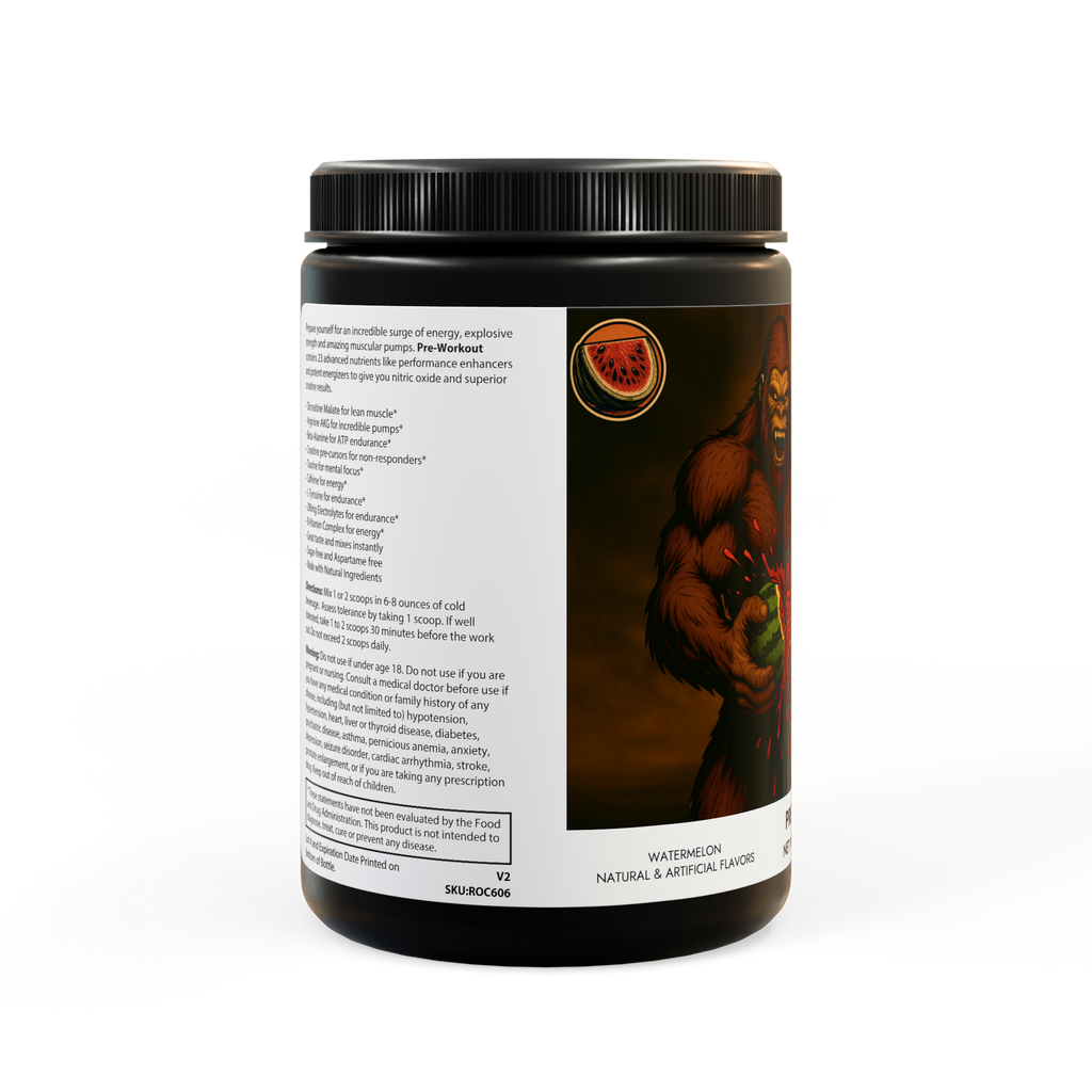 Cryptid Core "SQUATCHMELON" Pre-Workout Supplement, Watermelon (300g, 10.58oz)